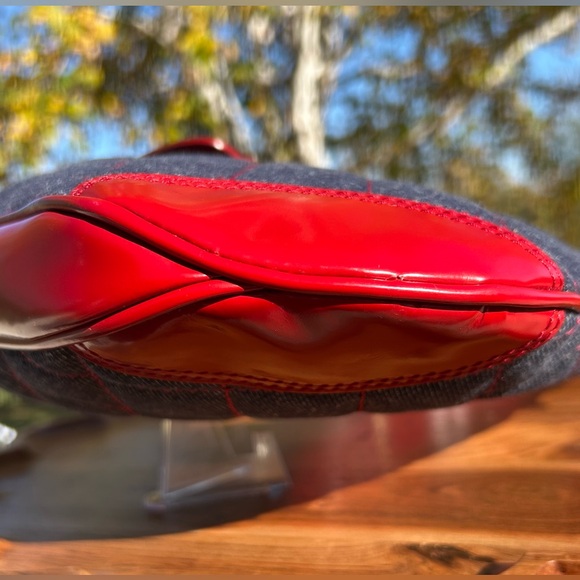 Burberry Quilted Denim Quilted Small Brook Hobo NWT - Picture 14 of 17